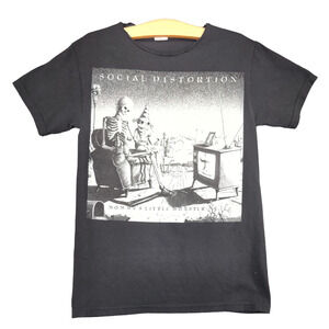 Alstyle Social Distortion Mommy's Little Monster T-Shirt Mens Small Black Cotton